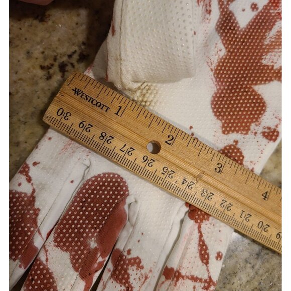 Vintage Size XXL Stretch Long Formal Fake Bloody Horror Zombie Costume Gloves - Picture 14 of 15